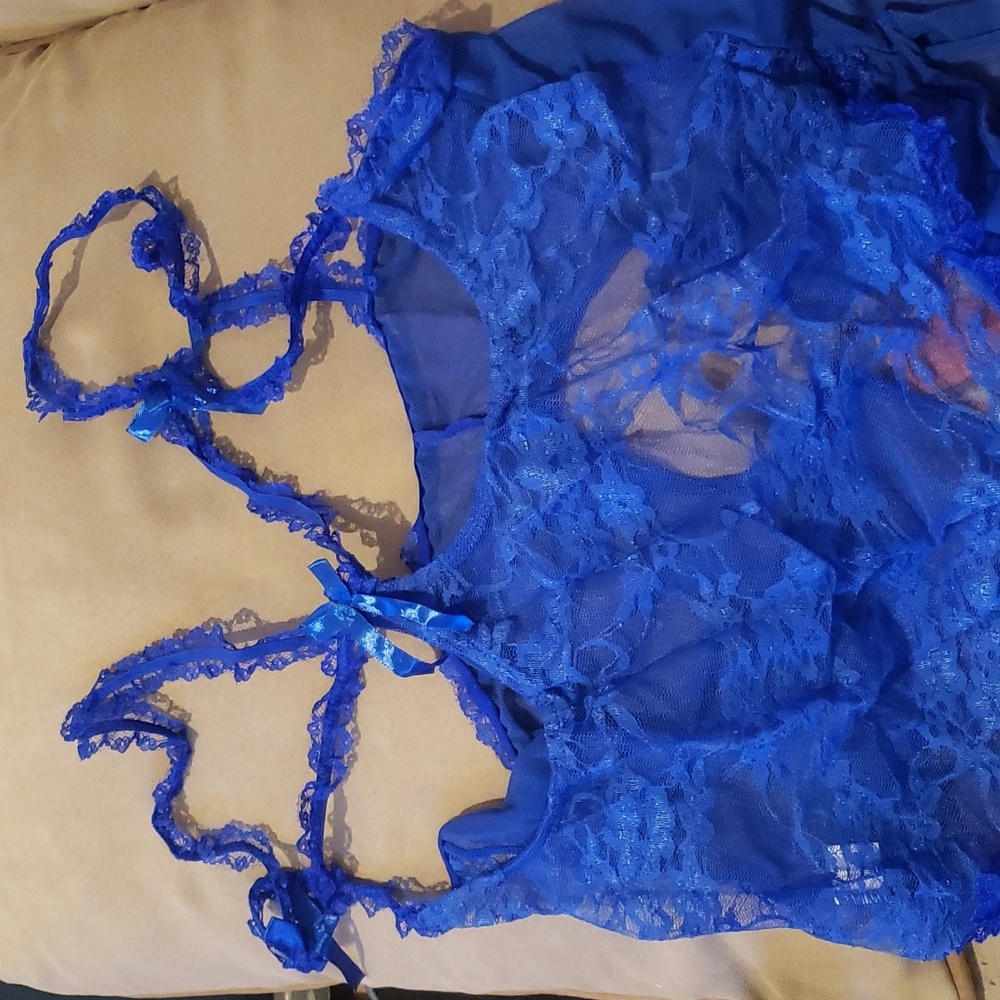 Royal Blue💙 Open Back Lingerie